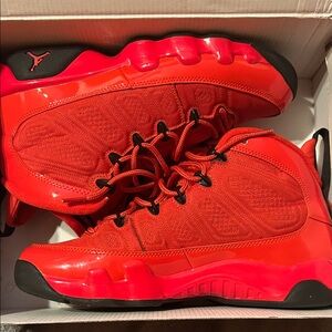 Jordan All-Red High-Top Basketball Sneakers